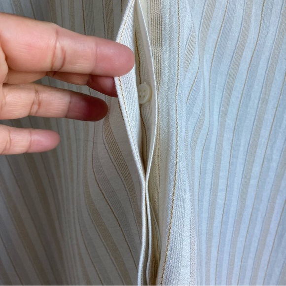 NWT Theory Easy Shirt in Corded Viscose-Cotton Size Petite - Picture 7 of 16